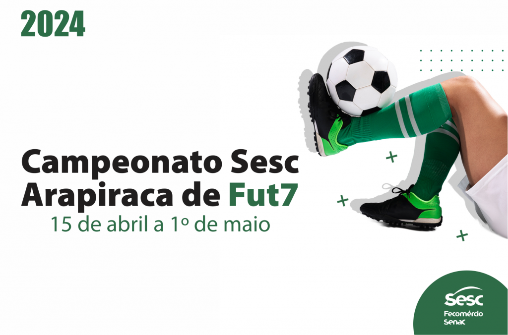 Sesc realizará campeonato de futebol society em Arapiraca