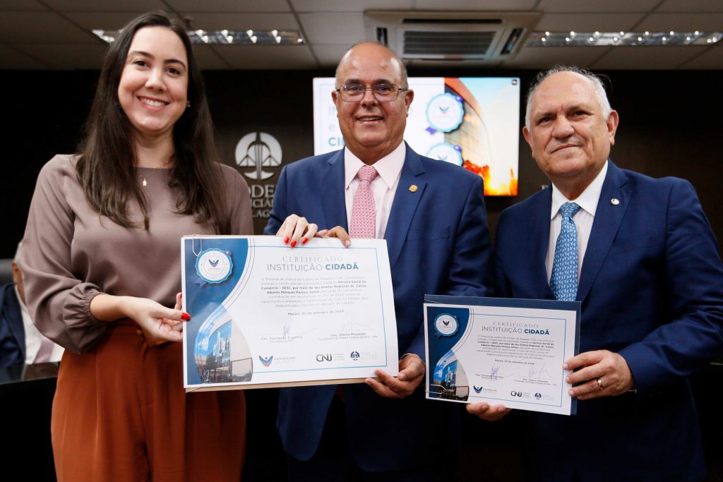 TJ/AL reconhece Sesc Alagoas como Instituição Cidadã