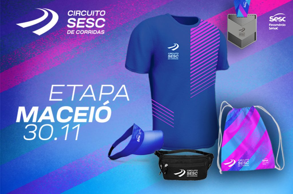 Entrega de kits para o Circuito Sesc de Corridas acontece nos dias 27 e 28 de novembro