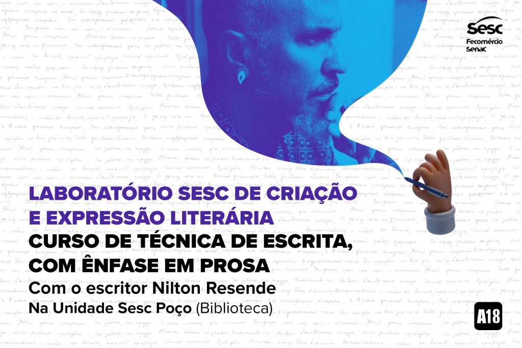 Inscrições para nova turma do Laboratório Sesc de Criação e Expressão Literária são iniciadas