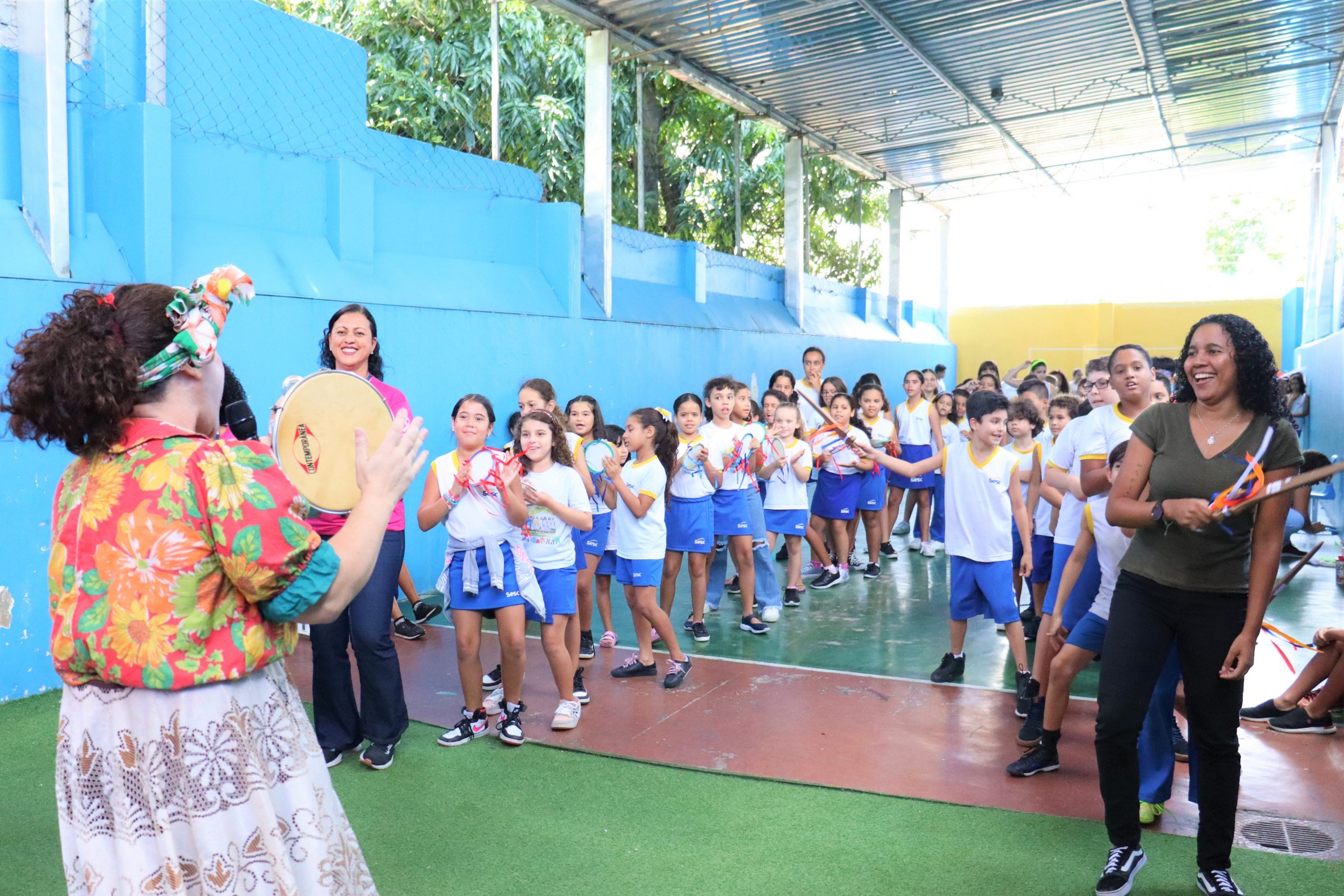 Alunos do Sesc Jaraguá participam de encerramento do Projeto Estação Sorriso
